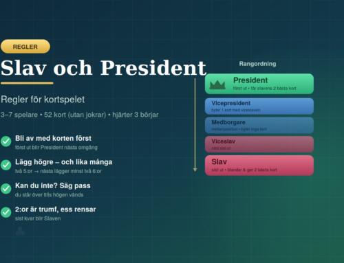 Slav och President – regler för kortspelet | Komplett guide