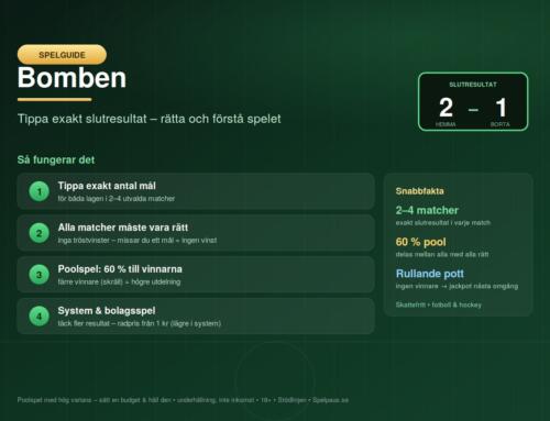 Bomben – så fungerar Svenska Spels resultatspel