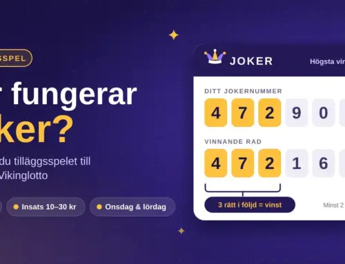 Hur fungerar Joker? Så spelar du Svenska Spels tilläggsspel