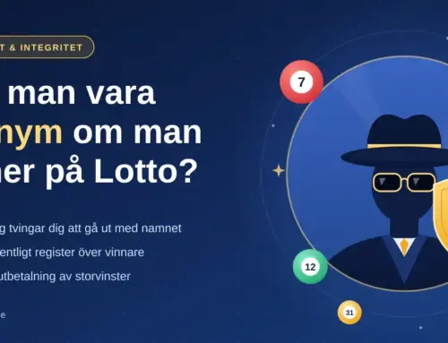 Kan man vara anonym om man vinner på Lotto?
