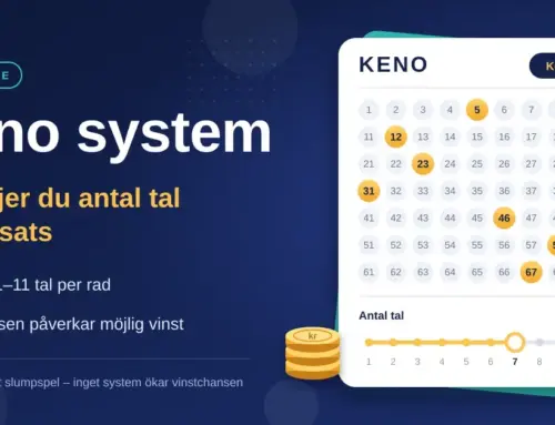 Keno system – så väljer du antal tal och insats